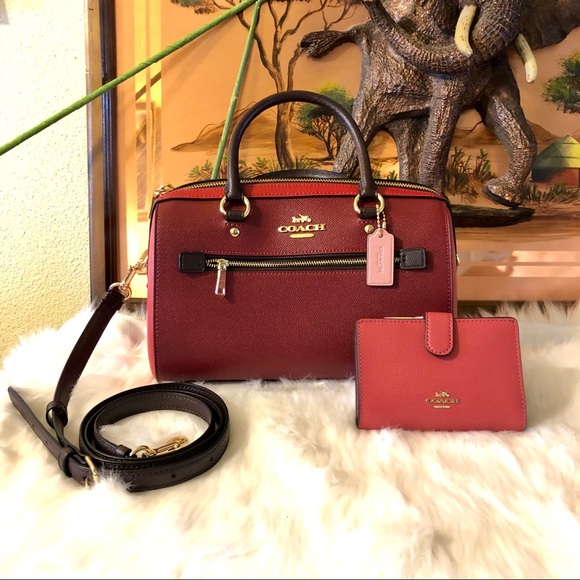 COACH Rowan Satchel Color block &Corner Wa… - Picture 2 of 6